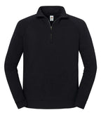 Iconic Premium Zip Neck Sweat Black