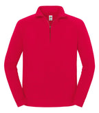 Iconic Premium Zip Neck Sweat Red