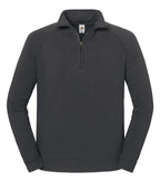 Iconic Premium Zip Neck Sweat LightGraphite