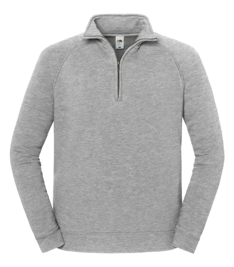 Iconic Premium Zip Neck Sweat AthleticHeather