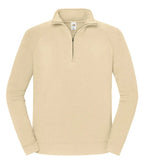 Iconic Premium Zip Neck Sweat DesertSand