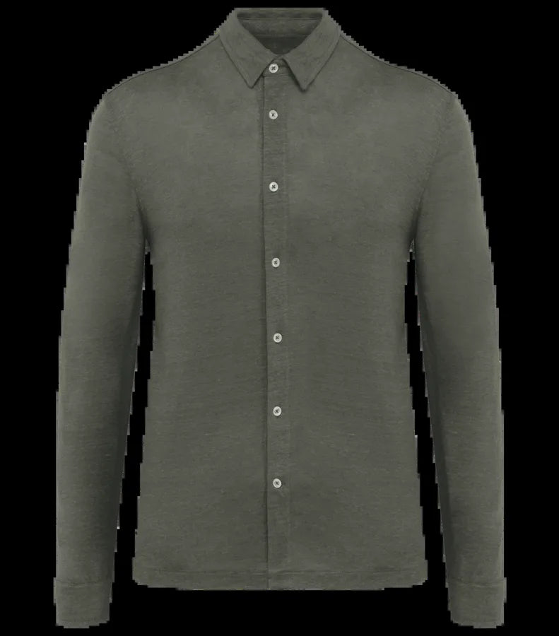Men's Linen Shirt OrganicKhaki