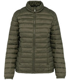 Ladies lightweight recycled padded jacket OrganicKhaki