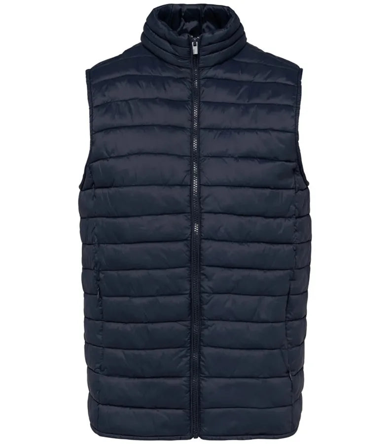 Men's lightweight recycled padded bodywarmer NavyBlue