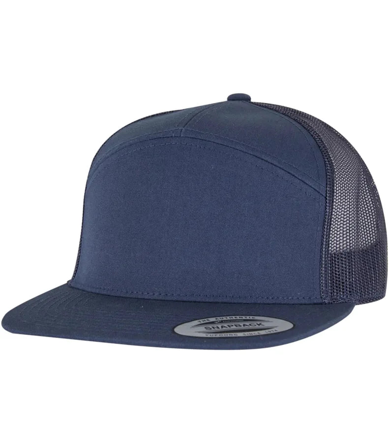 7 Panel Classic Trucker Cap Navy/Navy