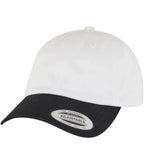 Low Profile Cotton Twill 2-Toned White/Black