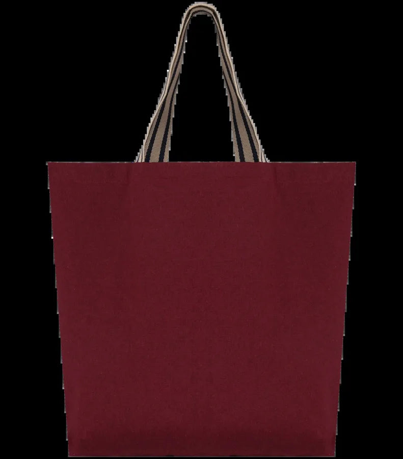 Voyager Shopping Bag Rosewood / Desert Sand / Horizon Blue Stripes