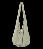 Fleece shoulder bag AlmondGreen