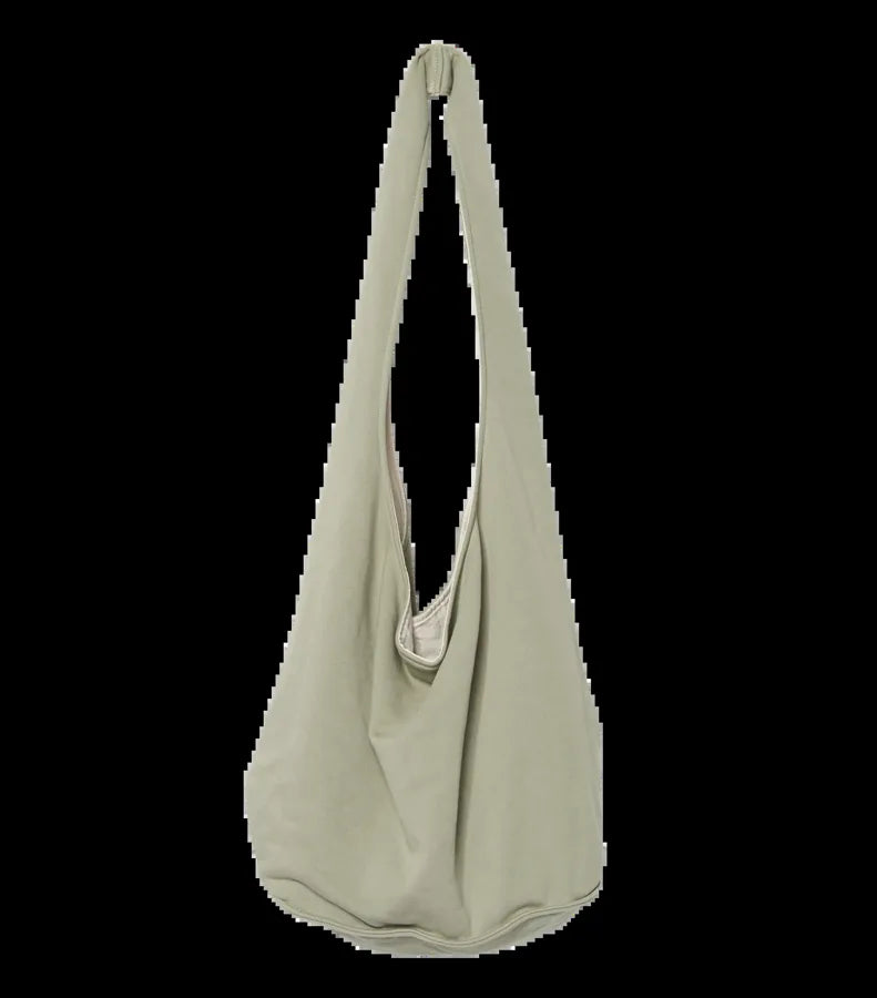 Fleece shoulder bag AlmondGreen