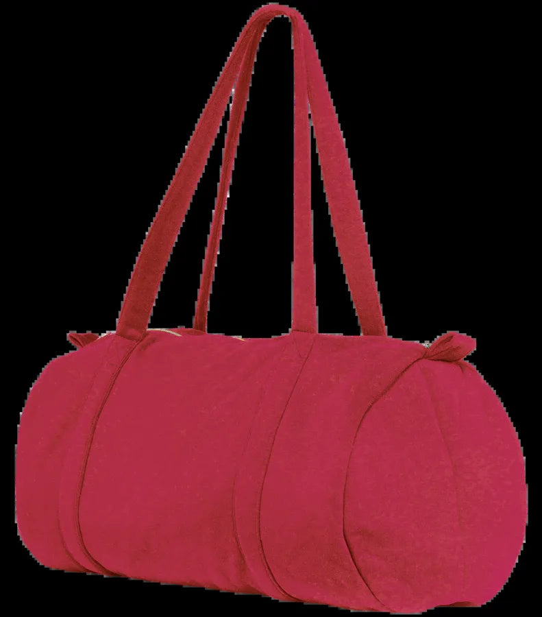 Fleece Duffel Bag HibiscusRed