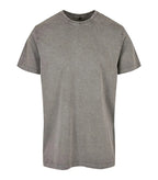 Acid Washed Round Neck Tee Asphalt