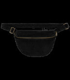 Eco-Friendly Corduroy Washed Effect Fanny Bag WashedBlack