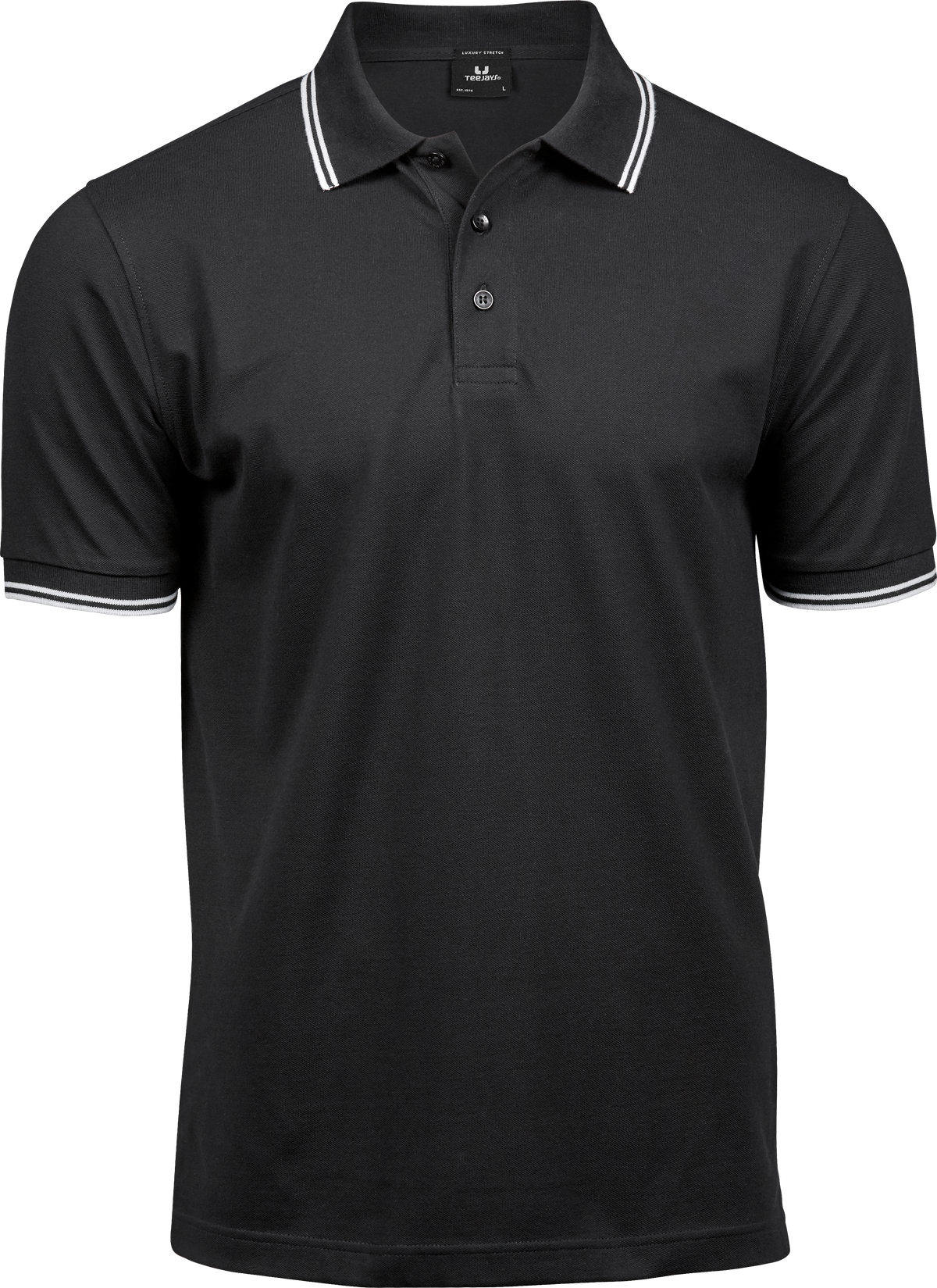Luxury Stripe Stretch Polo