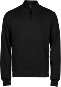 Ribbed Interlock Half Zip