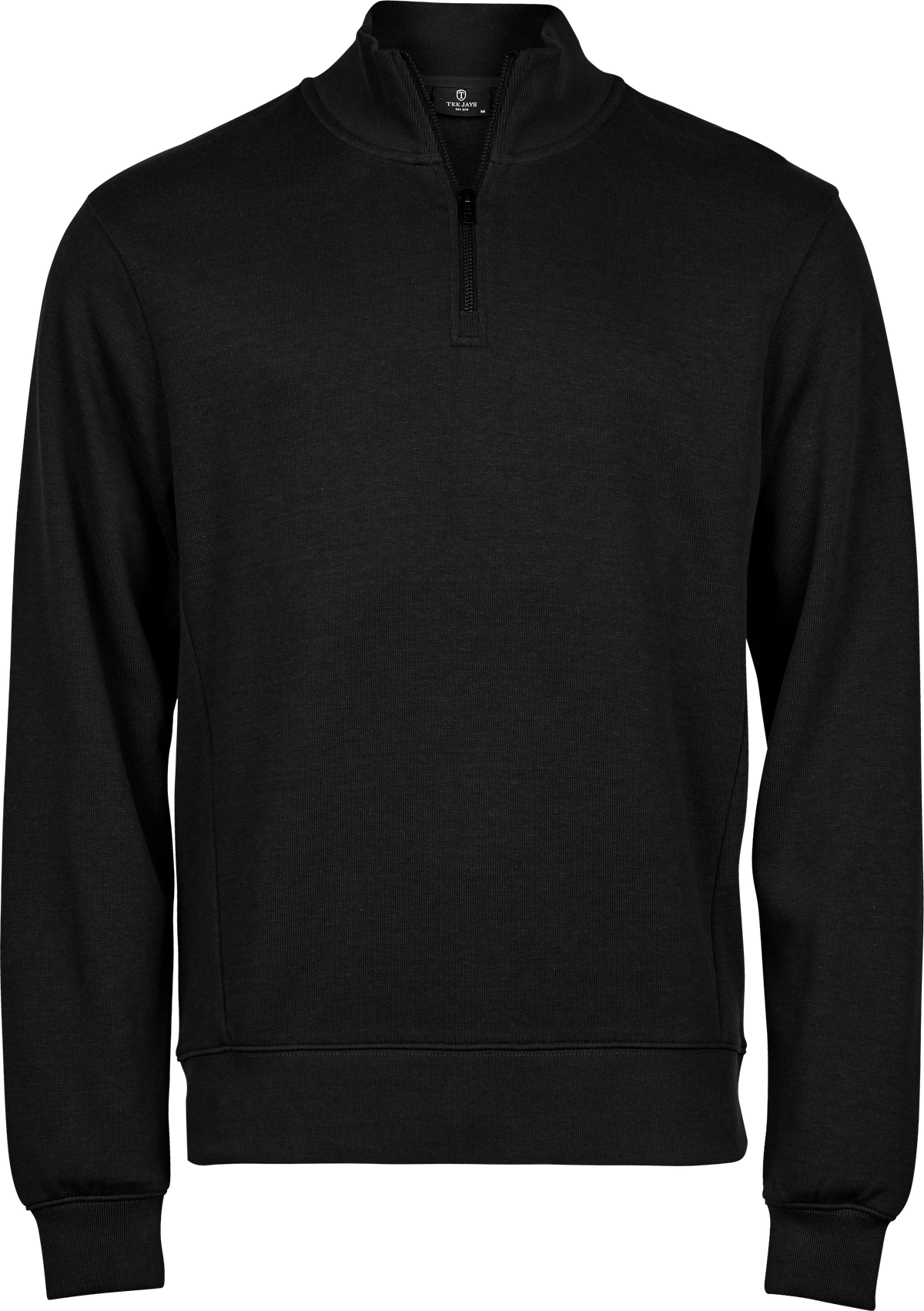 Ribbed Interlock Half Zip