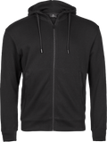 Ribbed Interlock Hooded Full Zip